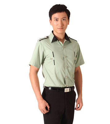 铭棉0093男装衬衫保安服套装物业公路铁路交通航空保安执勤站岗工作服套装